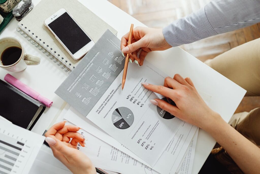 Belastingformulieren met pen